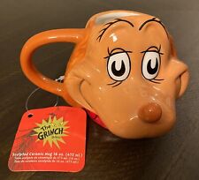 The Grinch Max Dog 3D Figural Christmas Coffee Mug Dr Seuss NEW w/ Tags picture