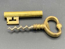 Vintage Old German Bremen Key Corkscrew Brass Finish Grapes Design 1930's picture
