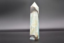 Large Hand Polished Caribbean Blue Calcite Point (7.5