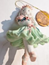 Vintage Bunny In Ballet Costume Adorable Ornament Vintage 3 In Hmm8  picture