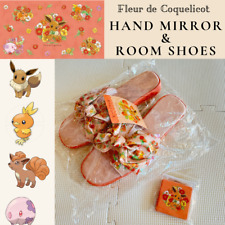 Set of Room Shoes & Hand mirror /Pokemon Center Kawaii /Fleur de Coquelicot picture