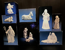 AVON NATIVITY COLLECTIBLES - 10pc - ALL BOXES FOAM INSERTS - 1982-90 - GREAT SET picture