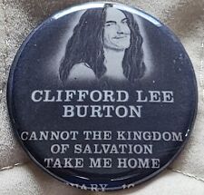 Cliff Burton #4, Metallica, Pin, Button, 1.5