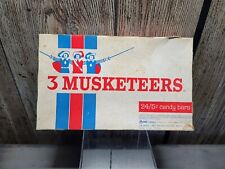 1955 3 Musketeers Candy Bar Box Vintage Candy Advertising Box picture