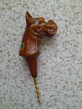 Vintage BULLDOG shaped corkscrew Resin Made In Italy  picture
