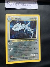 Pokemon Card Steelix 15/111 1ST-Neo Genesis-Ita-Holo-swirl-Good picture