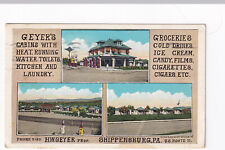 SHIPPENSBURG GEYER'S CABINS & GAS POSTED 1935 TO IDA SARGENT, HUNROCK, VERMONT. picture