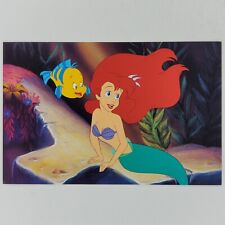 Little Mermaid Postcard Ariel Flounder Art of Disney Store Princess 6.5x4.5 picture