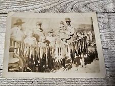 Vintage Snapshot Photograph Fishing Trip Family Fish Line Outdoors picture