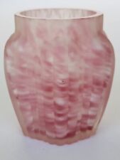 Vintage Toothpick Holder Ribbed Pillar Northwood No. 245 Pink & White Circa 1889 picture
