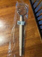 NEW King Arthur Flour Dough Whisk Wooden Handle 15 Inch picture