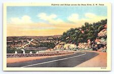 Postcard Highway Bridge Pecos River South West Texas TX picture