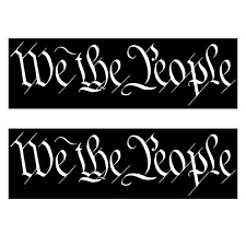 2x We The People Constitution American Bill of Rights Stickers 5x1.5 Inch Decals picture