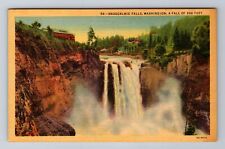 Seattle WA-Washington, Snoqualmie Falls, Lodge, Antique Vintage Postcard picture