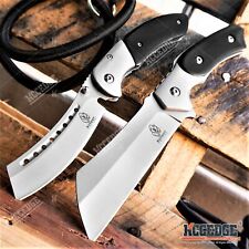 2PC Black Cleaver Combo Set FIXED Cleaver + SHAVER STYLE CLEAVER picture