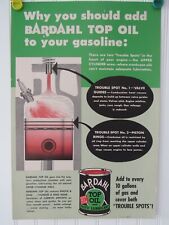Vintage Why You Should Add BARDAHL TOP OIL & Valve Lubricant Advertising Sign picture