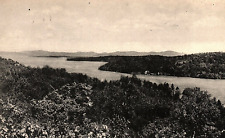 c1910 WEST ALTON NH LAKE ISLANDS MTNS CHARLES ROLLINS SHORE POSTCARD P798 picture