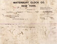 Waterbury Clock Co, NY sold to Walter & Rankin, Richfiedl Springs, NY 9/13/1916 picture
