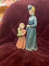HOMCO #8812 Lady & Girl Figurine Sunday Stroll New No Box Pre Owned picture