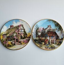 Marty Bell Collector Plate Wepham Cottage Longparish Cottage In A Cottage Garden picture