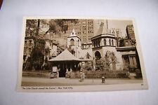 Rare Vintage Or Antique RPPC Real Photo Postcard A4 New York Little Church round picture
