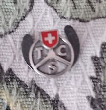 Vintage TCS touring club Suisse Swiss touring club lapel pin branded Lelocle picture
