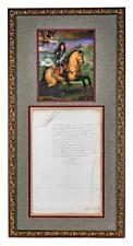 RARE 1701 KING LOUIS XIV (the Sun King) DOCUMENT SIGNED and CUSTOM FRAMED 16x32 picture