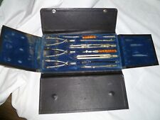 Vintage Staedtler Noris USA Drafting Set Compass w/Case 828 AM DRAFTING KIT picture