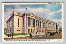Louisville KY-Kentucky U.S Post Office Court House Custom House Vintage Postcard picture