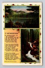 MT-Montana, Montana Poem by William Chelcie Striker, Vintage Postcard picture