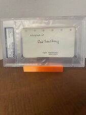 CARL SANDBURG - SIGNED AUTOGRAPHED ALBUM PAGE - PSA/DNA SLABBED & CERTIFIED picture
