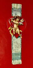 Beautiful Antique Ernest Nister London Die Cut Chromo -VALENTINES DAY BOOKMARK- picture