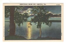 Greetings From Mt. Gretna Pennsylvania Vintage Postcard AN51 c picture