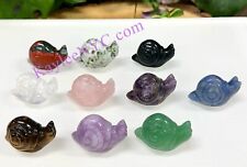 Wholesale Lot 10 Pcs 1.5” Natural Crystal Snails Carving Healing Energy picture