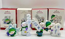 Lot of 4 Hallmark Keepsake Ornaments Frosty Fun Decade 2012, 2013, 2014, 2016 picture