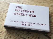 The Fifteenth Street Wok Tulsa Oklahoma Unstruck Matchbox 70s-90s Chinese Restau picture
