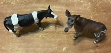 Schleich 2 Figure Lot - Okapi and Cow - w/ Tags picture