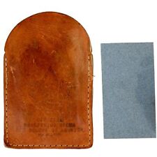 BSA Boy Scouts Of America Official Sharpening Stone NO. 1326 With Leather Sleeve picture