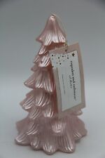 Cupcakes and Cashmere Pink Christmas Tree Candle Pearl Pink picture