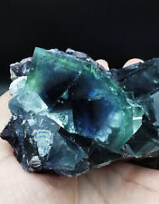 380g Natural Green, Purple Fluorite Crystal Mineral Specimen/Inner Mongolia picture