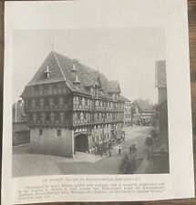 Book Clipping Photo Market Square Braunschweig Germany 1915 picture