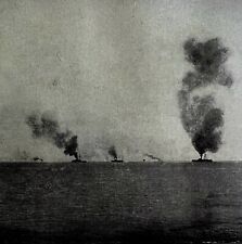 Naval Battle Of The Yalu 1902 Half Tone Art Emerson History Print DWV8B picture