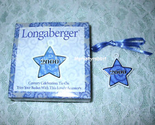 Longaberger Basket 2000 Century Celebration Basket Tie-on -  New in Box picture