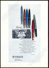 1969 Parker Coronet pen 6 colors photo vintage German print ad picture
