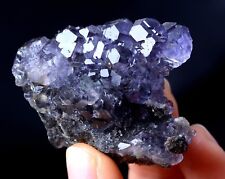 China/Newly DISCOVERED RARE PURPLE FLUORITE CRYSTAL MINERAL SPECIMEN  40.76g picture