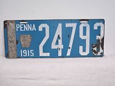 1915 Pennsylvania Porcelain 1 Star Truck License Plate picture