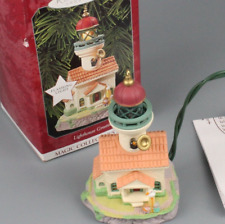 Hallmark Ornament Lighthouse Greetings 2nd in Series Lights Tested Holiday 1998 picture