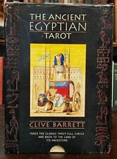 ANCIENT EGYPTIAN TAROT - Barrett, 1st 1994 - DIVINATION, Complete OOP CARDS BOOK picture