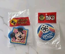 Walt Disney World Vintge Epcot Center And Mickey Mouse Patch Lot 2 NEW Package picture