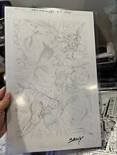PENCILS ONLY AMAZING SPIDERMAN ISSUE 74 PG 19 - SIGNED BY MARK BAGLEY picture